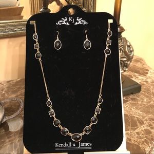 Kendall & James Long Necklace and Earrings Set